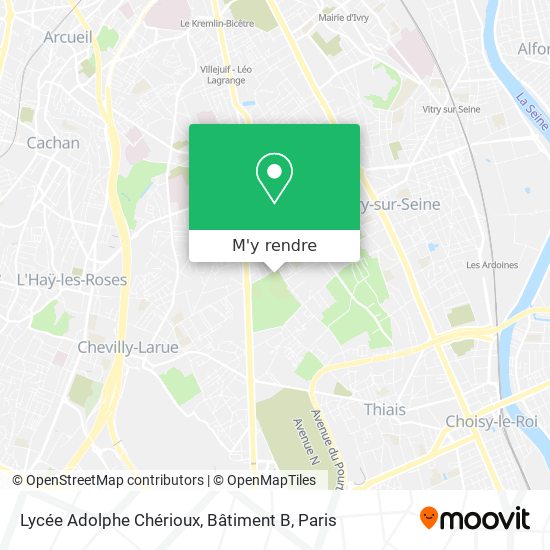 Lycée Adolphe Chérioux, Bâtiment B plan