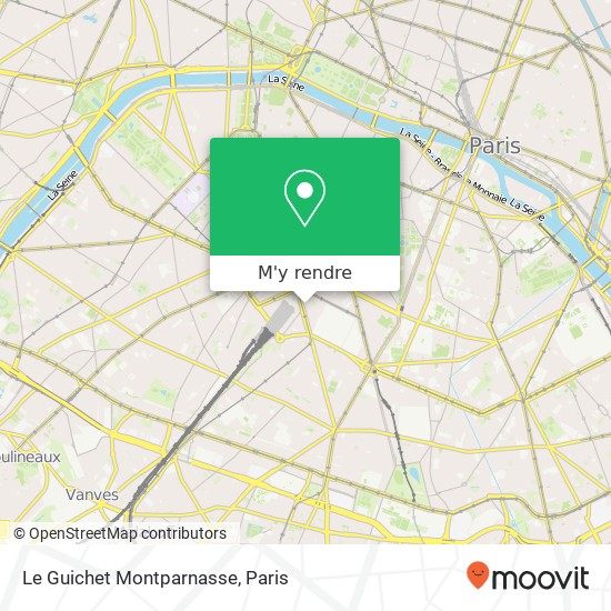 Le Guichet Montparnasse plan