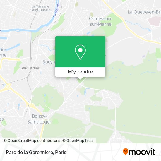 Parc de la Garennière plan