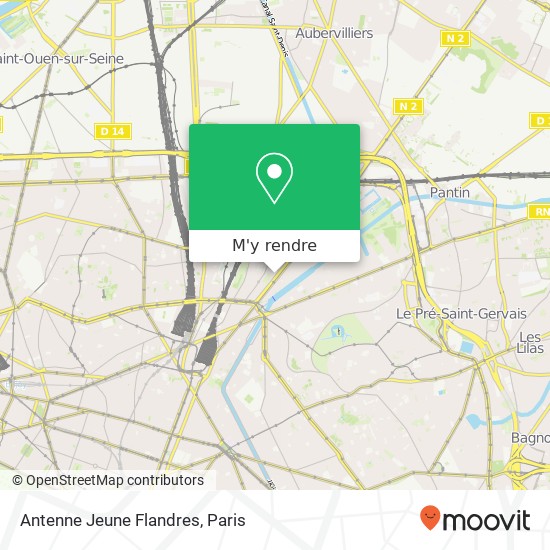 Antenne Jeune Flandres plan