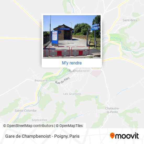 Gare de Champbenoist - Poigny plan