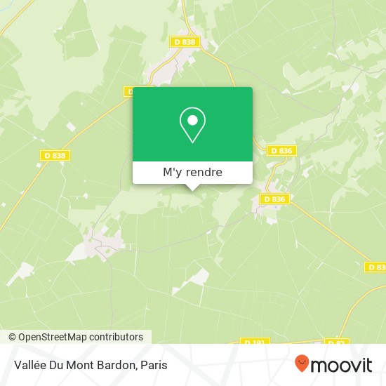 Vallée Du Mont Bardon plan