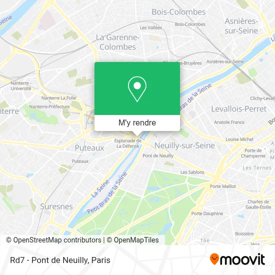 Rd7 - Pont de Neuilly plan