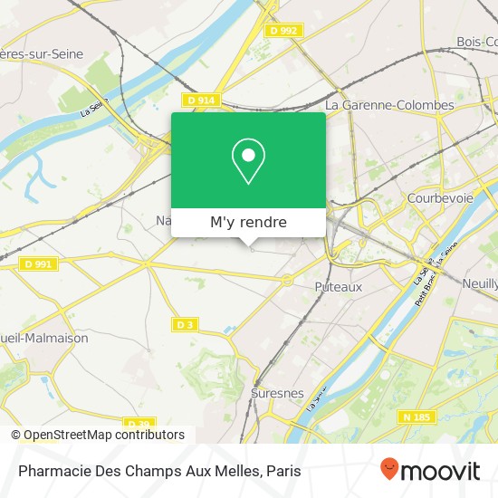 Pharmacie Des Champs Aux Melles plan