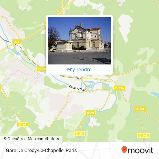 Gare De Crécy-La-Chapelle plan