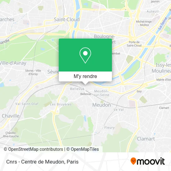 Cnrs - Centre de Meudon plan