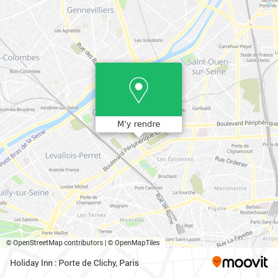 Holiday Inn : Porte de Clichy plan