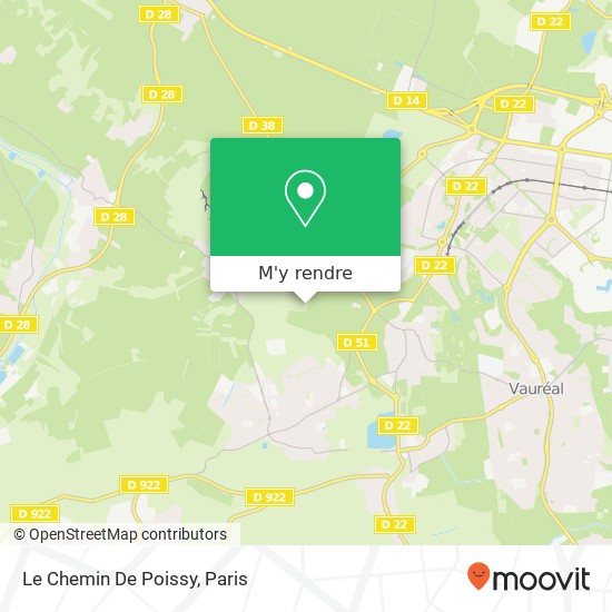 Le Chemin De Poissy plan