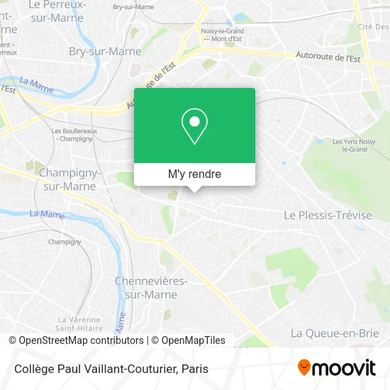 Collège Paul Vaillant-Couturier plan