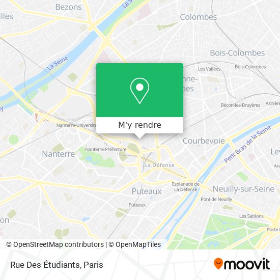 Rue Des Étudiants plan