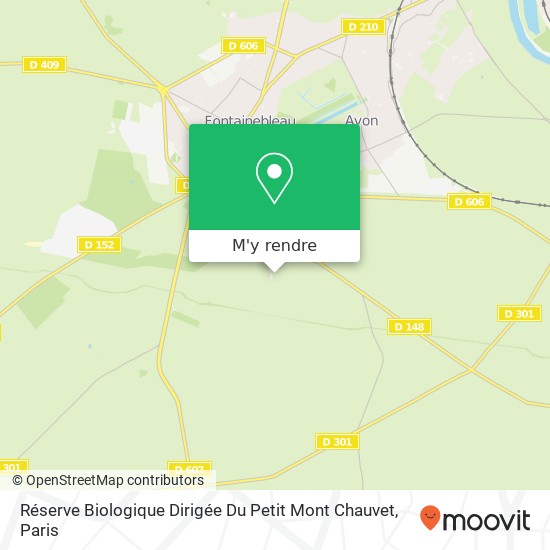 Réserve Biologique Dirigée Du Petit Mont Chauvet plan