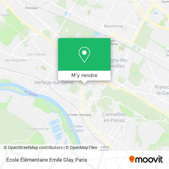 École Élémentaire Emile Glay plan