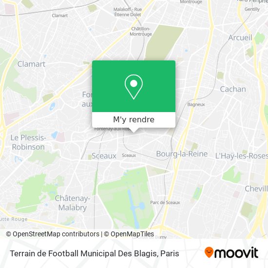 Terrain de Football Municipal Des Blagis plan