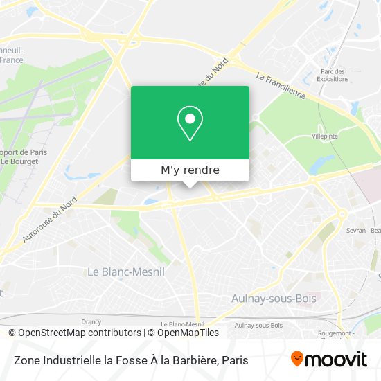 Zone Industrielle la Fosse À la Barbière plan