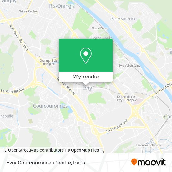 Évry-Courcouronnes Centre plan