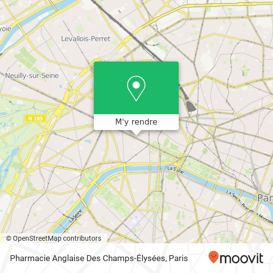 Pharmacie Anglaise Des Champs-Élysées plan