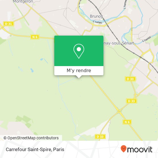 Carrefour Saint-Spire plan