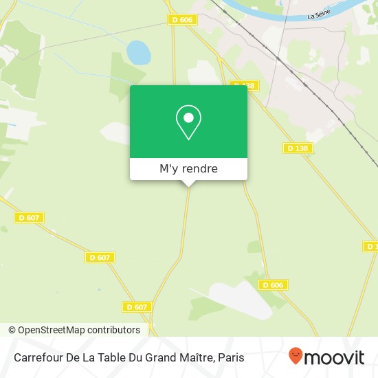 Carrefour De La Table Du Grand Maître plan