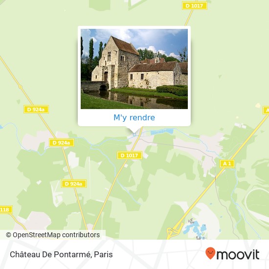 Château De Pontarmé plan