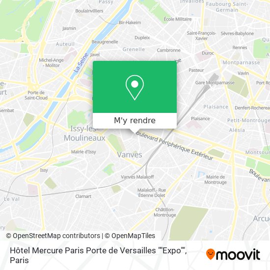 Hôtel Mercure Paris Porte de Versailles ""Expo"" plan