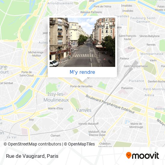 Rue de Vaugirard plan