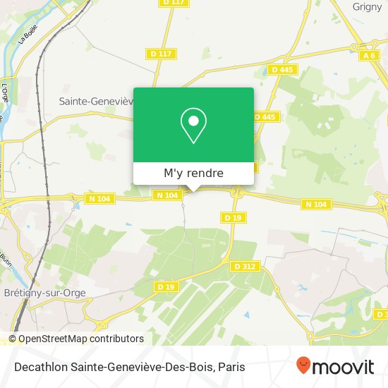 Decathlon Sainte-Geneviève-Des-Bois plan