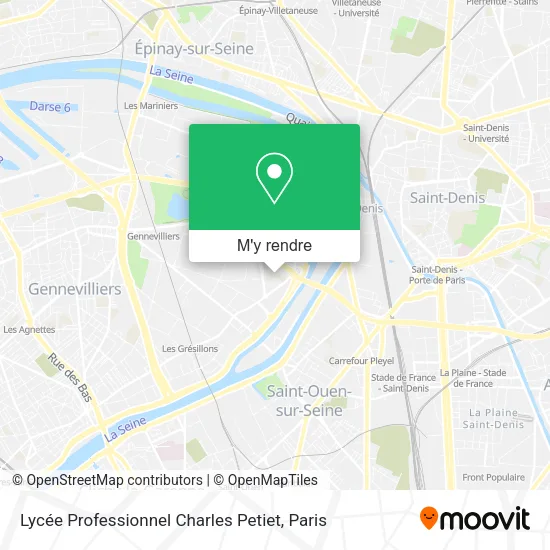 Lycée Professionnel Charles Petiet plan