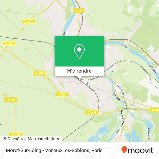 Moret-Sur-Loing - Veneux-Les-Sablons plan