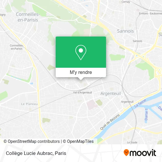 Collège Lucie Aubrac plan