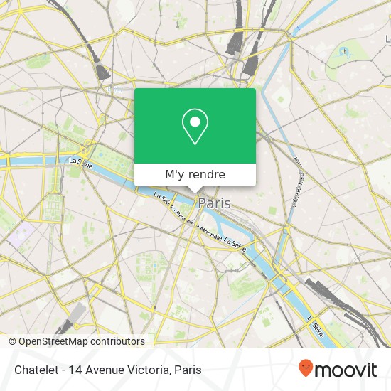 Chatelet - 14 Avenue Victoria plan