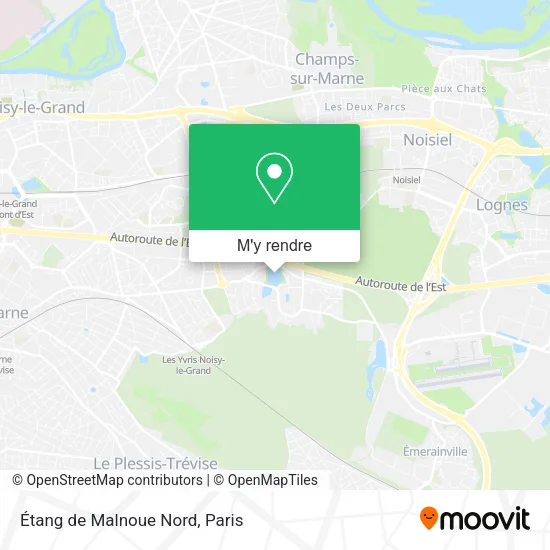 Étang de Malnoue Nord plan