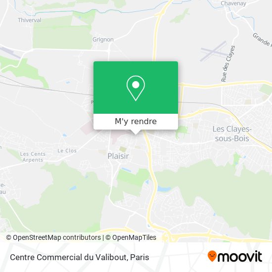 Centre Commercial du Valibout plan