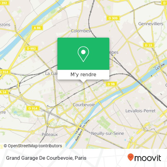 Grand Garage De Courbevoie plan