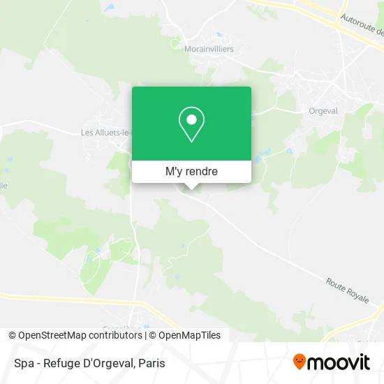 Spa - Refuge D'Orgeval plan