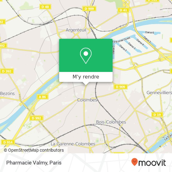 Pharmacie Valmy plan