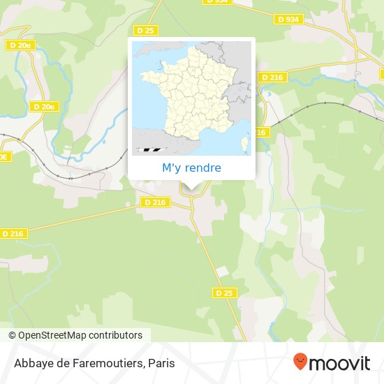 Abbaye de Faremoutiers plan