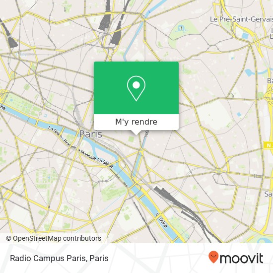 Radio Campus Paris plan