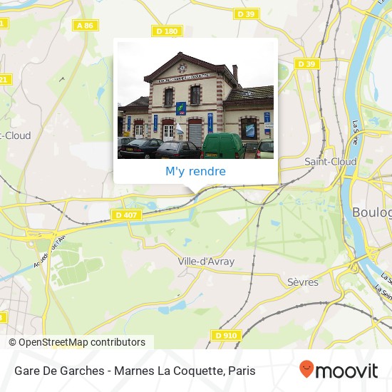Gare De Garches - Marnes La Coquette plan