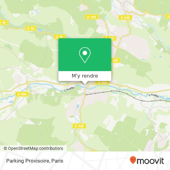 Parking Provisoire plan