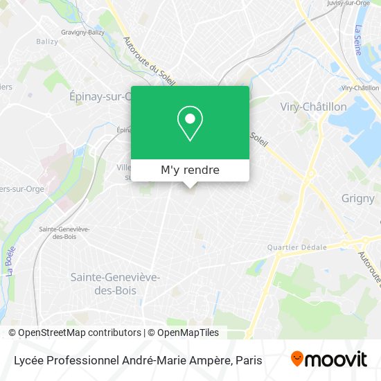 Lycée Professionnel André-Marie Ampère plan