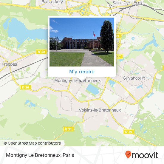 Montigny Le Bretonneux plan