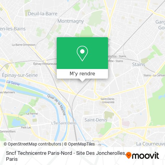 Sncf Technicentre Paris-Nord - Site Des Joncherolles plan