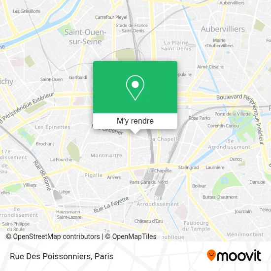 Rue Des Poissonniers plan
