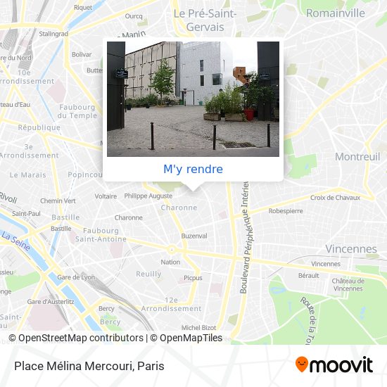 Place Mélina Mercouri plan