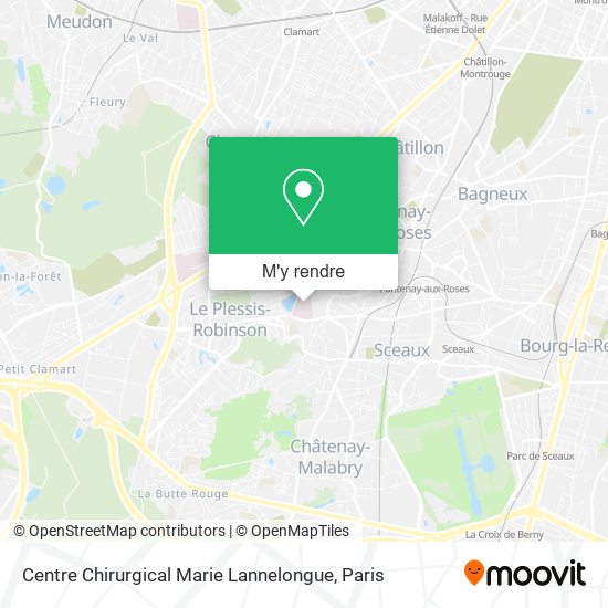 Centre Chirurgical Marie Lannelongue plan