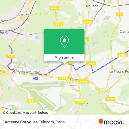 Antenne Bouygues Telecom plan