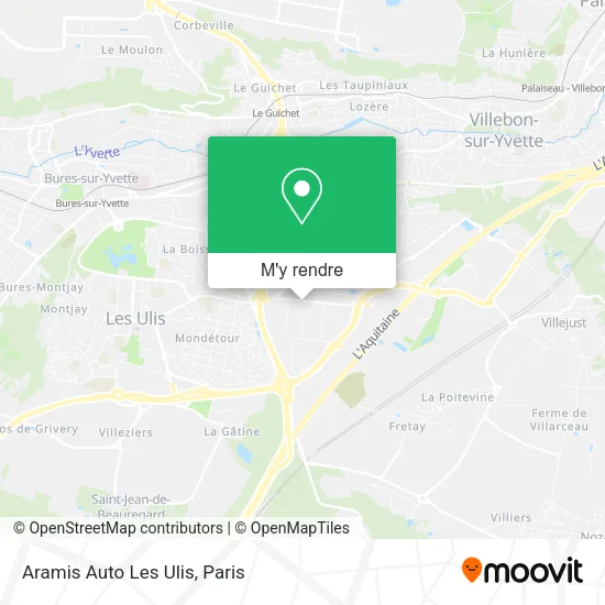 Aramis Auto Les Ulis plan