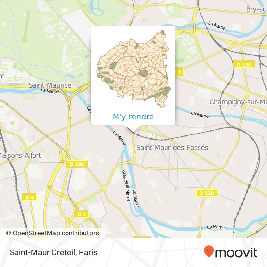 Saint-Maur Créteil plan