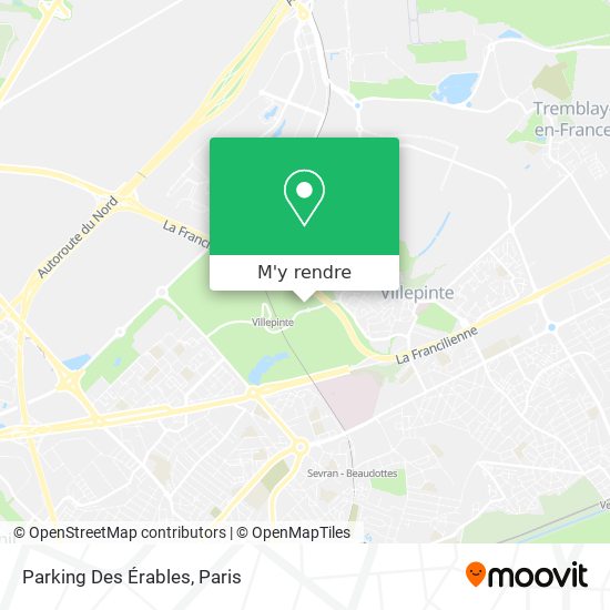 Parking Des Érables plan