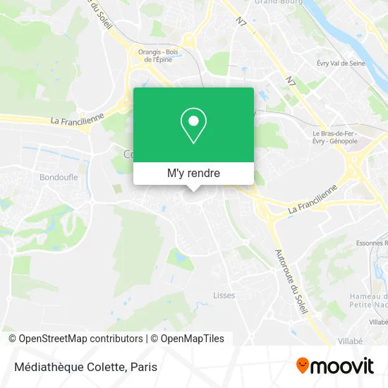 Médiathèque Colette plan